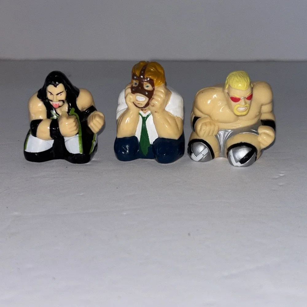 Vintage WWF Sliders Figure Toy Extreme Rolling Action 1999 Hasbro Mankind X-pac